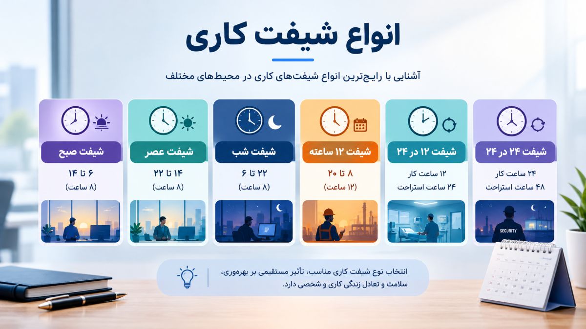 انواع شیفت کاری