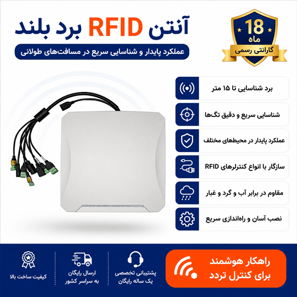 آنتن برد بلند RFID مدل UAC220