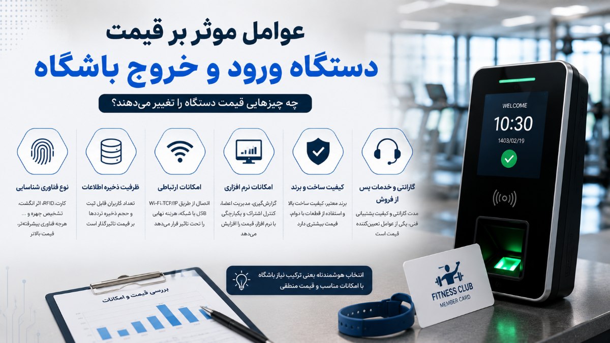 قیمت دستگاه ورود و خروج باشگاه