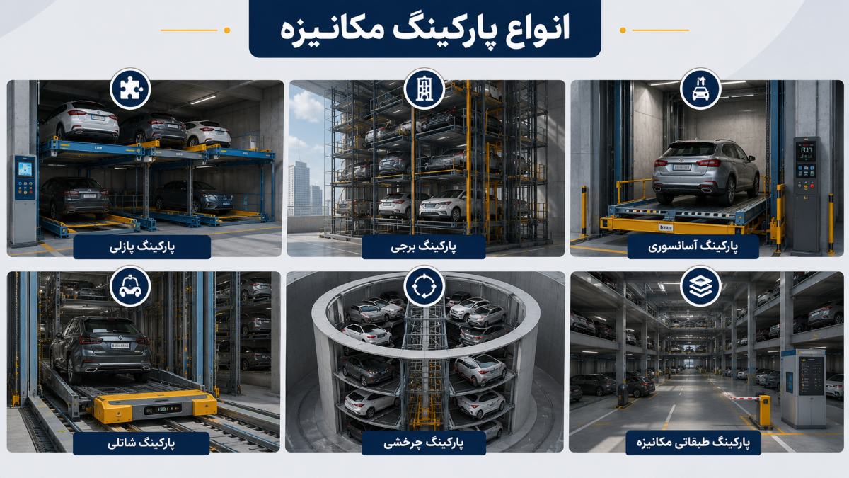 انواع پارکینگ مکانیزه