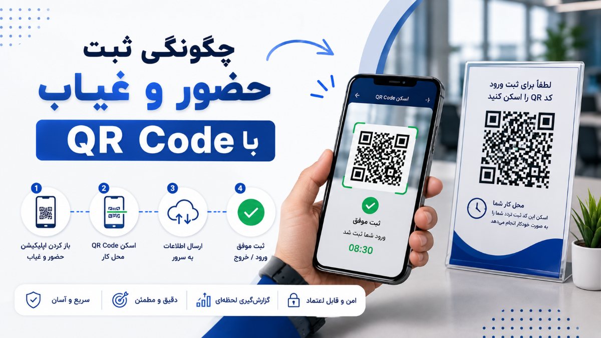 چگونگی ثبت حضور و غیاب با QR Code