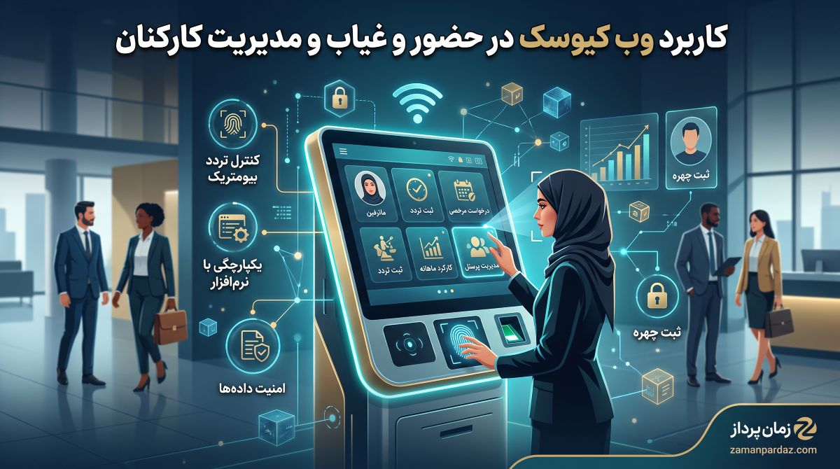 کاربرد وب کیوسک در حضور و غیاب و مدیریت کارکنان